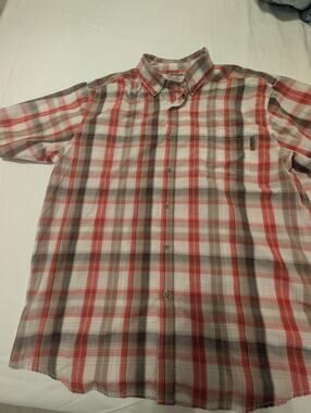 Wolverine Plaid Collared Button Down Shirt Men's Large